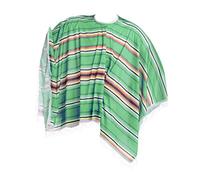 Zac's Alter Ego Fancy Dress 80cm Multicolour Mexican Bandit Poncho - Colour Options Available