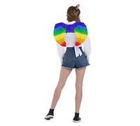 Zac's Alter Ego Fancy Dress Gay Pride Festival Rainbow Wings & Cat Headband Set