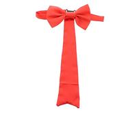 Zac's Alter Ego Fancy Dress Large Red Dickie Bow Tie with Hanging Tail