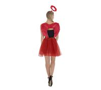 Zac's Alter Ego Fancy Dress Red Angel Devil Feather Halo, Wings & Tutu Set