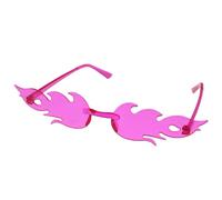 Zac's Alter Ego Funky Cool Rimless Fire Flame Sunglasses - Great for Concerts, Festivals, Clubbing, Holidays, Pool Parties, Carnivals, Cosplay, etc...