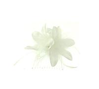 Zac's Alter Ego Fur & Feathers Fascinator/Flower on Comb