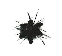 Zac's Alter Ego Fur, Feathers & Sequins Fascinator/Flower on Clip & Brooch Pin