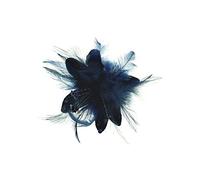 Zac's Alter Ego Fur, Feathers & Sequins Fascinator/Flower on Clip & Brooch Pin