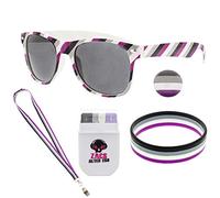 Zac's Alter Ego Gay Pride Festival 5 Piece Asexual Colours Accessory Kit - Equaltiy