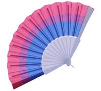 Zac's Alter Ego Gay Pride Festival Equality Bisexual Hand Fan