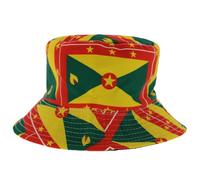 Zac's Alter Ego Grenada Flag Bucket Hat - Ideal for Carnival, Olympics, Sporting Events, etc... Blue