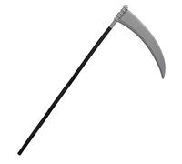 Zac's Alter Ego Grim Reaper Scythe - 102cm Detachable Plastic Halloween Staff - Perfect Plastic Halloween Prop for Grim Reaper Costume - Adjustable Death Scythe Weapon