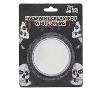Zac's Alter Ego Halloween 30g White Face Cream - Ideal for Becoming a Vampire, Ghost or Anything Spooky!