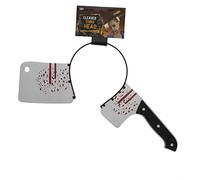 Zac's Alter Ego Halloween Bloodied Cleaver/Knife Through Head Headband
