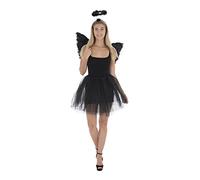 Zac's Alter Ego Halloween Fancy Dress Costume Angel Feather Halo, Large Wings & Tutu Set