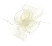 Zac's Alter Ego Lace & Net Fascinator with Feathers on Clip or Aliceband