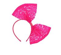 Zac's Alter Ego Large Lace Bow on Satin Alice Band