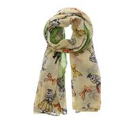 Zac's Alter Ego Lightweight Scarf with Alice in Wonderland Style Bunny Print