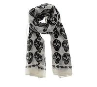 Zac's Alter Ego Long Lightweight Fashionable Unisex Skull Print Scarf