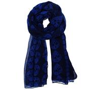 Zac's Alter Ego Long Lightweight Fashionable Unisex Skull Print Scarf