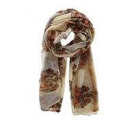 Zac's Alter Ego Long Lightweight Multicolour Owl Print Scarf