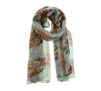 Zac's Alter Ego Long Lightweight Multicolour Owl Print Scarf