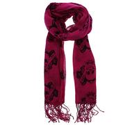 Zac's Alter Ego Long Lightweight Scarf with Skull & Scrolls Print