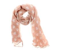 Zac's Alter Ego Long Lightweight Women's Love Heart Print Oversized Scarf