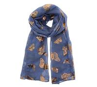 Zac's Alter Ego Long Lightweight Women's Metallic Foil Effect Printed Scarf