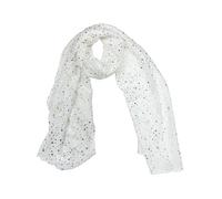 Zac's Alter Ego Long Lightweight Women's Metallic Gold Star Foil Effect Printed Scarf