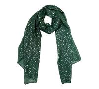 Zac's Alter Ego Long Lightweight Women's Metallic Gold Star Foil Effect Printed Scarf