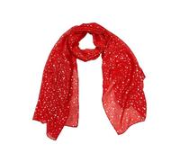 Zac's Alter Ego Long Lightweight Women's Metallic Gold Star Foil Effect Printed Scarf