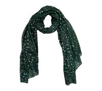 Zac's Alter Ego Long Lightweight Women's Metallic Silver Star Foil Effect Printed Scarf