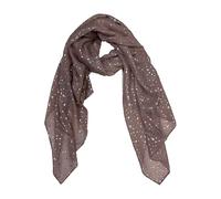 Zac's Alter Ego Long Lightweight Women's Metallic Silver Star Foil Effect Printed Scarf