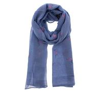 Zac's Alter Ego Long Lightweight Women's Scarf with Pink Glitter Flamingoes