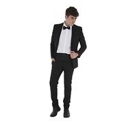Zac's Alter Ego Men's Matching Bow Tie, Pocket Square & Cummerbund Set Black