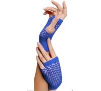 Zac's Alter Ego Neon Short Fishnet Gloves for 80s Fancy Dress - Neon Accessories, Fingerless Gloves for Women Perfect for Dance or Hen Party, Festival and Cosplay