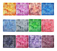 Zac's Alter Ego Pack of 12 Acid Wash Tie Dye Paisley Retro Vintage Style Cowboy Bandanas/Face Masks/Durags