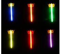 Zac's Alter Ego Pack of 6 Assorted Colour Glow in the Dark Wands