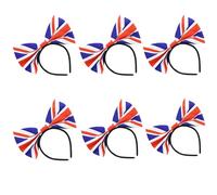 Zac's Alter Ego Pack of 6 Union Jack Flag Head Boppers, Sunglasses, Bunting, Hats, Wigs, Flags, Bow Ties, Shoelaces, Fans, Ties, Braces, etc...
