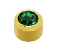 Zac's Alter Ego Pair of Gold or Silver Plated 4mm Caflon Ear Piercing Clear Crystal Stone Earring Studs