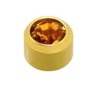 Zac's Alter Ego Pair of Gold or Silver Plated 4mm Caflon Ear Piercing Clear Crystal Stone Earring Studs