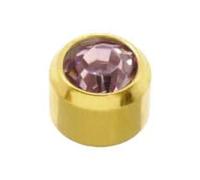 Zac's Alter Ego Pair of Gold or Silver Plated 4mm Caflon Ear Piercing Clear Crystal Stone Earring Studs