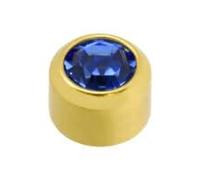 Zac's Alter Ego Pair of Gold or Silver Plated 4mm Caflon Ear Piercing Clear Crystal Stone Earring Studs