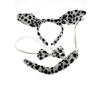 Zac's Alter Ego Party Cosplay Costume Fancy Dress Instant Dalmatian Kit - Headwear for World Book Day Role Play for Animal Halloween Costume Birthday Party