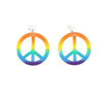 Zac's Alter Ego Rainbow CND Peace Sign Earrings