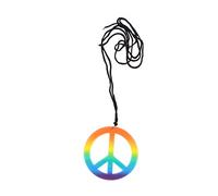 Zac's Alter Ego Rainbow CND Peace Sign Necklace