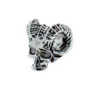 Zac's Alter Ego Ram Skull Ring - Alternative Gothic Jewellery Vintage Punk Skull Gift for Men Boys