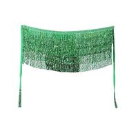 Zac's Alter Ego Sequins Tassel Skirt Belly Dance Skirt Rave Fringe Hip Scarf Costume Dance Mini Wrap Skirts for Women and Girls