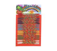 Zac's Alter Ego Set of 100 Cotton Woven Thread Braided Friendship Bracelets | Multicolour, Festival Party Wear Women