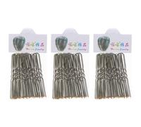 Zac's Alter Ego Set of 108 Brown Blonde U-Shaped Hair Pins 7cm Wavy Hair Grips with Rounded Tips for Buns and Updos