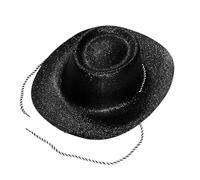Zac's Alter Ego Set of 12 Fancy Dress Glitter Cowboy/Cowgirl Hat - Black, Fuchsia Pink or Silver