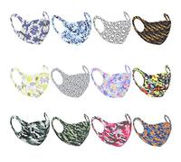 Zac's Alter Ego Set of 12 Non Medical Patterned Breathable Face Masks
