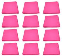 Zac's Alter Ego Set of 12 Plain Bandanas, Neckerchieves, Headties - 100% Cotton